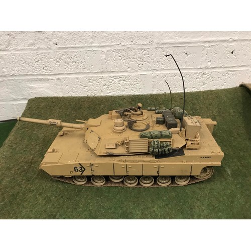 240 - HOBBY U S Army Remote Control Tank No Controller see all pictures in desert colours