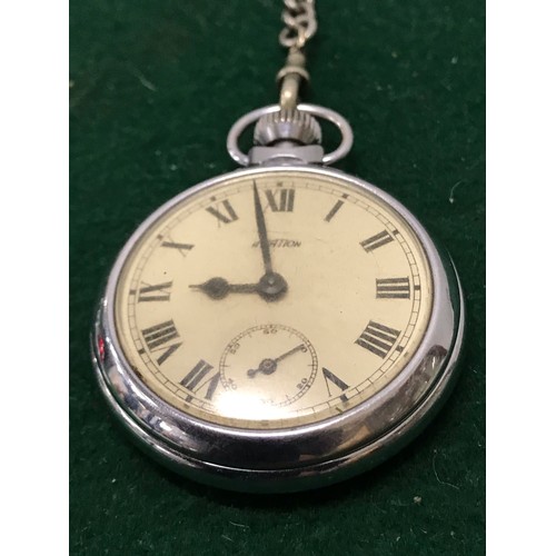 233 - Pocket Watch With Chain and fob see all pictures