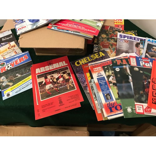 212 - 100 PLUS Football programs of mixed team and events from the 90s