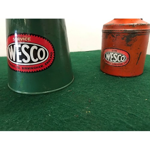 207 - Five mixed oil cans With advertiseing