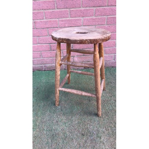 178 - Beech Framed high stool