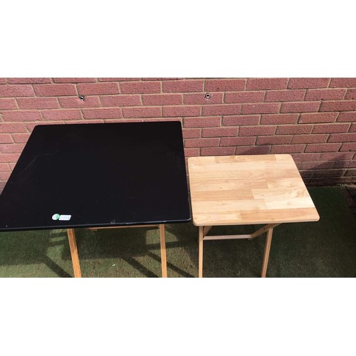 183 - Two Folding tables of different size