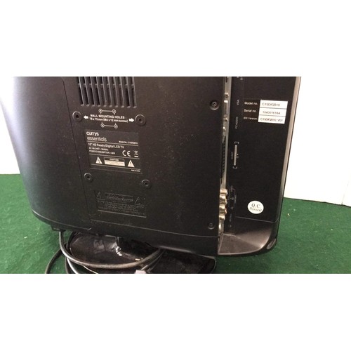 215 - Black Currys essentials 15 inch HD ready LCD Television