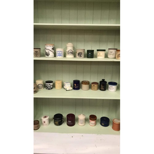 220 - Collection of mixed style STILTON CHEESE pots and lids see all pictures