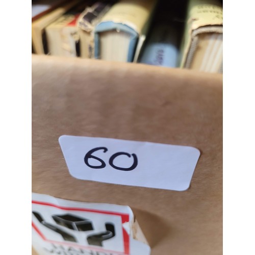 60 - 6 boxes of books