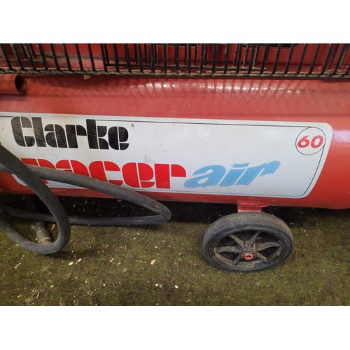 61 - clarke racer air compressor working when tested