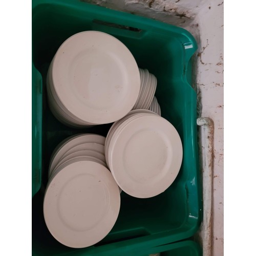 28 - 5 boxes of white china