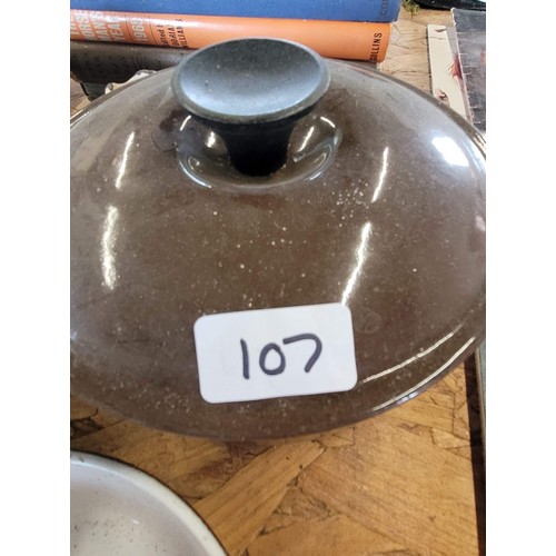 107 - set of le creuset pans