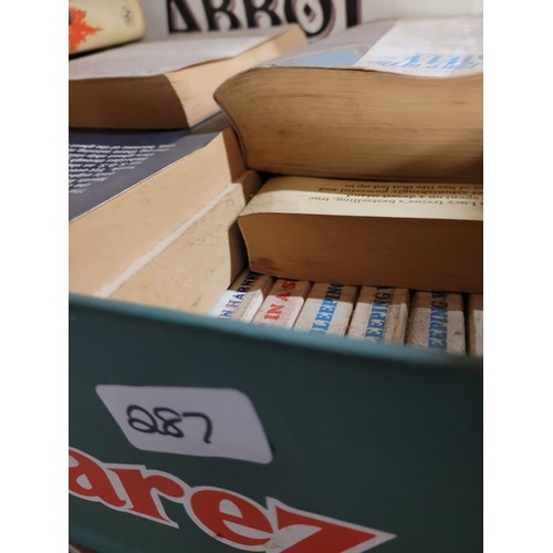 287 - 7 boxes of books