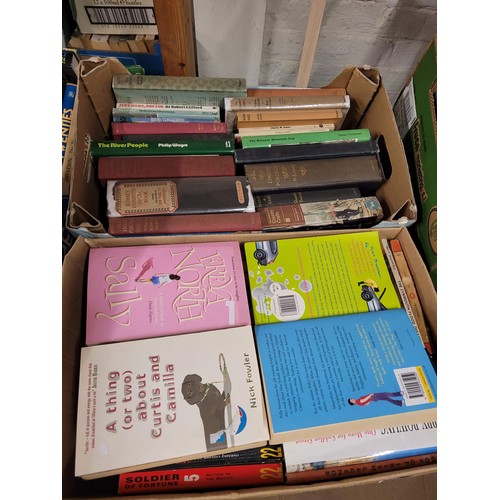 284 - 5 boxes of books