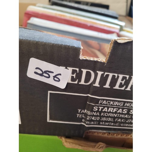 256 - 8 boxes of books