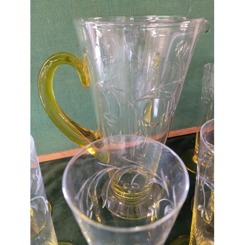 193 - glass lemonade set