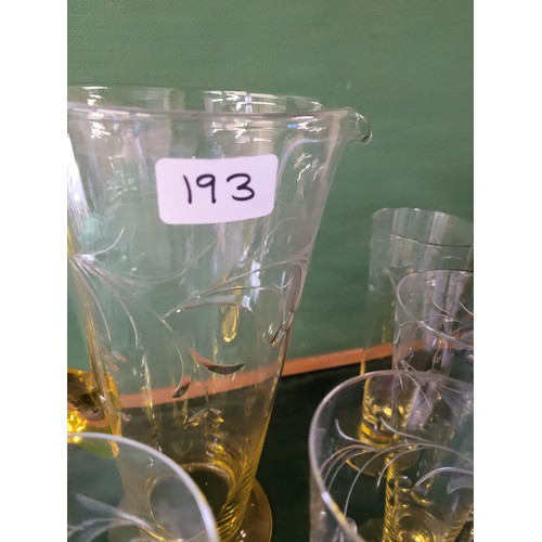 193 - glass lemonade set