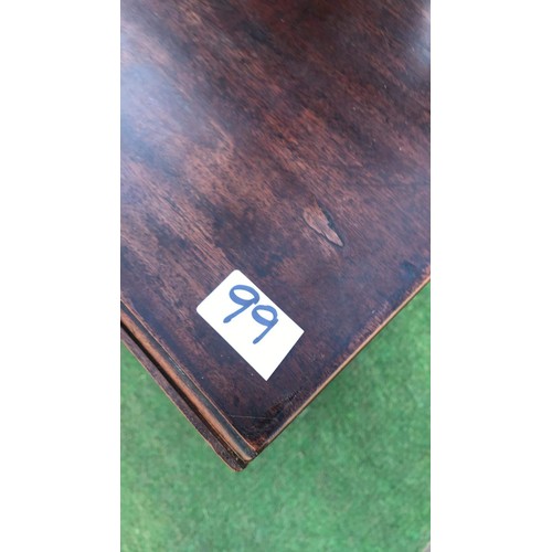 99 - Mahogany dropleaf Pembrooke table with draw