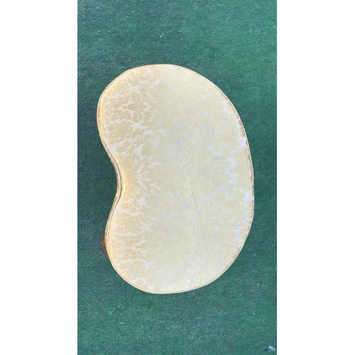 105 - Queen ann legged kidney shaped stool