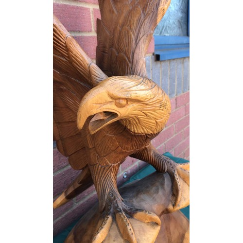 75 - Carved eagle ( has repair )