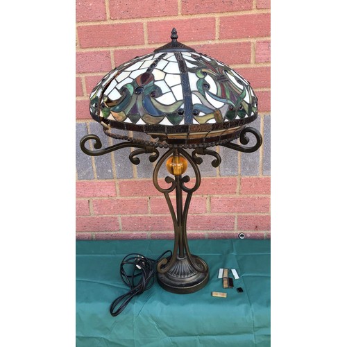 74 - Tiffany styled lamp ( does need restoration )