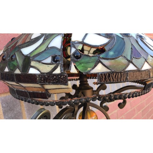 74 - Tiffany styled lamp ( does need restoration )