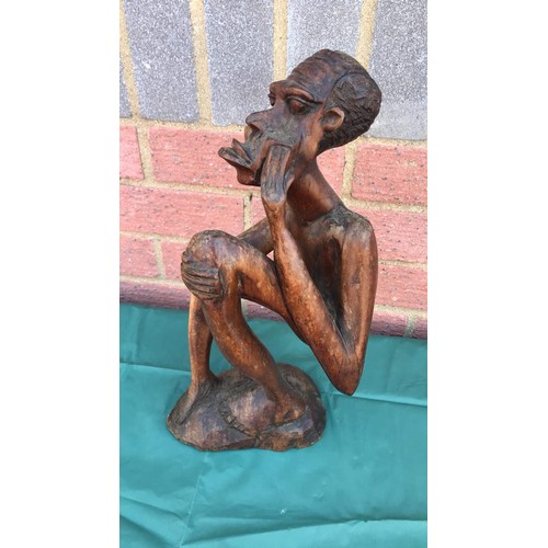 38 - Carved African figure