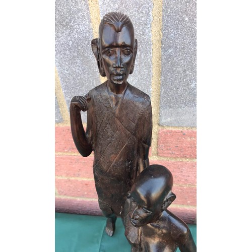 42 - Carved African sculpture