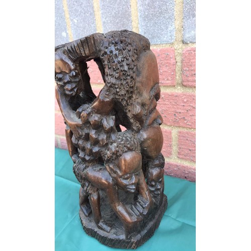 44 - Carved African sculpture