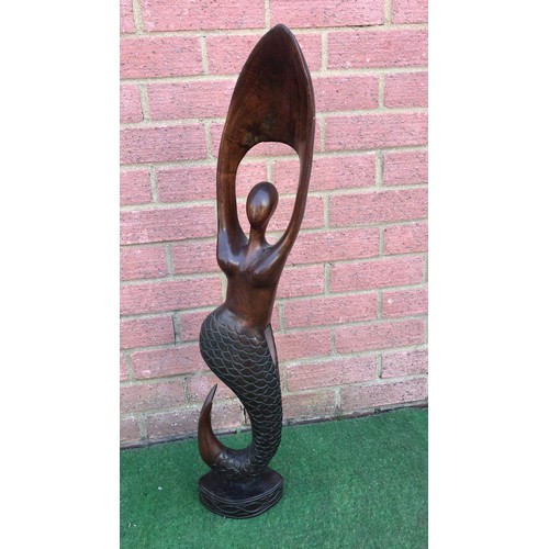 72 - Contemporary carved mermaid figure