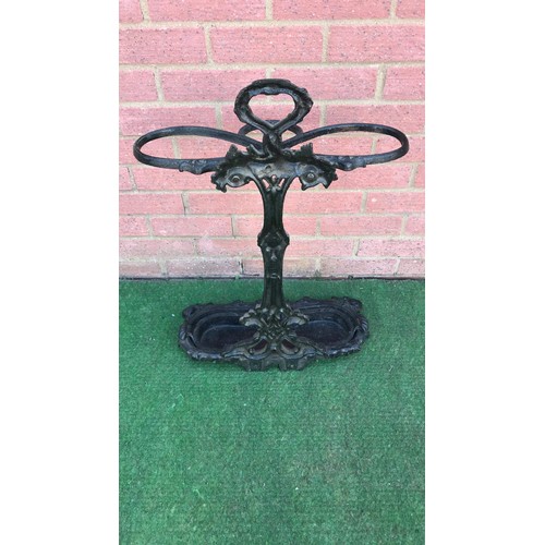 54 - Cast metal stick & umbrella stand