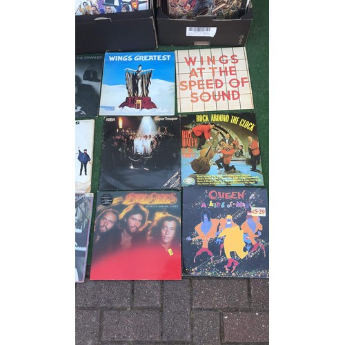 47 - Very large quantity of vinyl's including ABBA, rod stewart & more