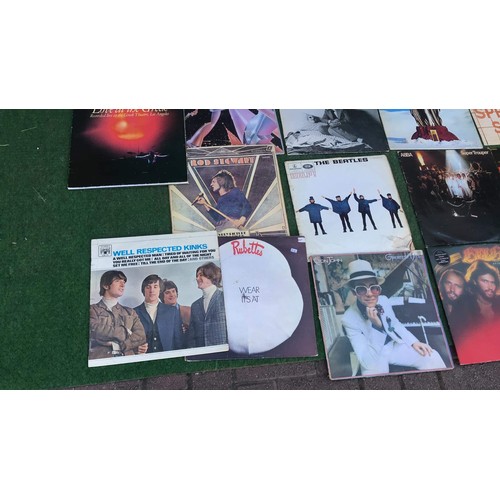 47 - Very large quantity of vinyl's including ABBA, rod stewart & more