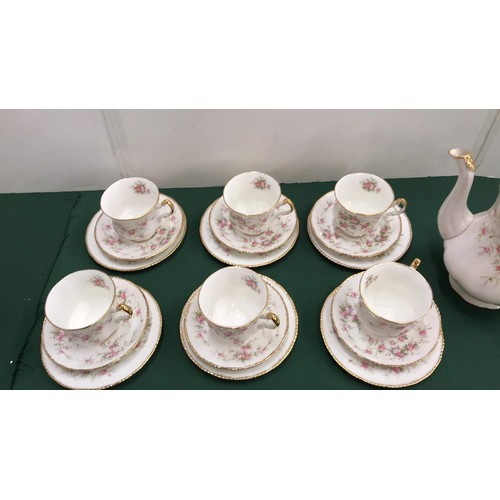 25 - 19 piece tea set by Paragon 'Victoriana Rose'