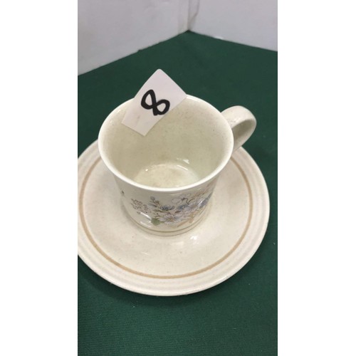 8 - Royal Doulton Fairford L.S 1056 cups & saucers