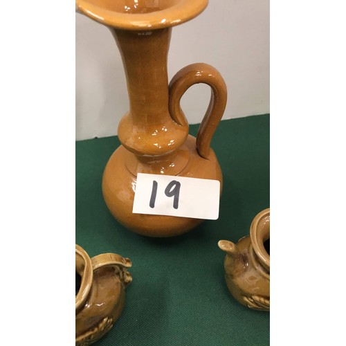 19 - Glazed jugs