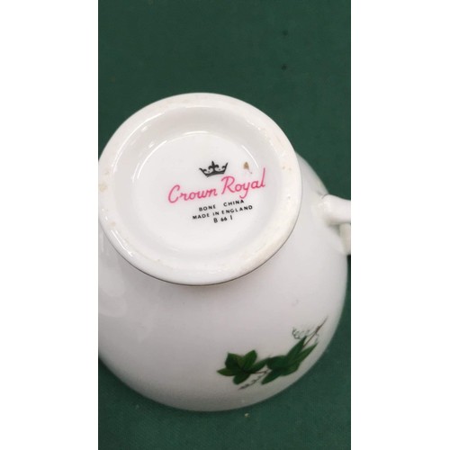 2 - 20 piece Ivy leaf tea set by Crown Royal