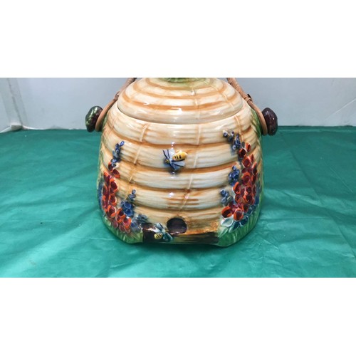 9 - Ceramic decorative Bee hive honey pot biscuit barrel