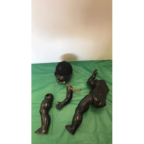 133 - Vintage black doll