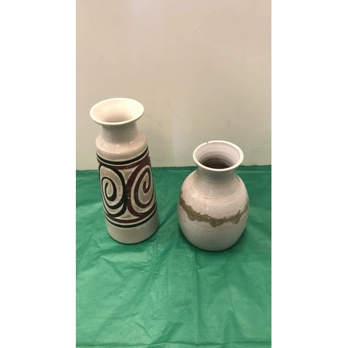 237 - Two glazed earthenware vases