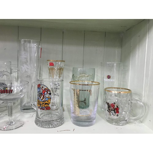 287 - Selection of advertising glasses