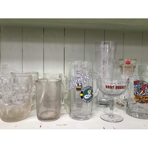 287 - Selection of advertising glasses