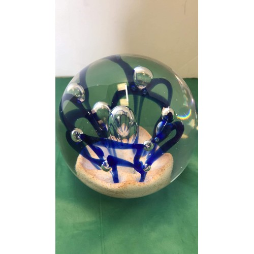 306 - Glass globe paperweight