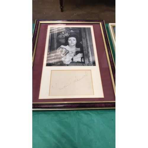 304 - 2 Bette Davis, 1 Joan Crawford & 1 Margaret Lockwood signed memorabilia