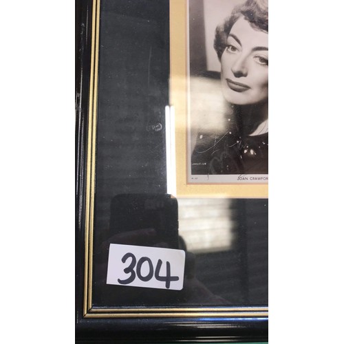 304 - 2 Bette Davis, 1 Joan Crawford & 1 Margaret Lockwood signed memorabilia