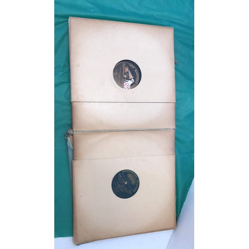 330 - Folder of 'his masters voice' gramophone records