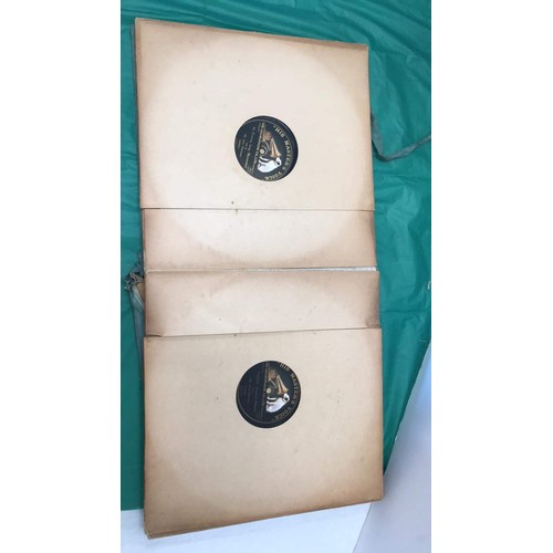 330 - Folder of 'his masters voice' gramophone records