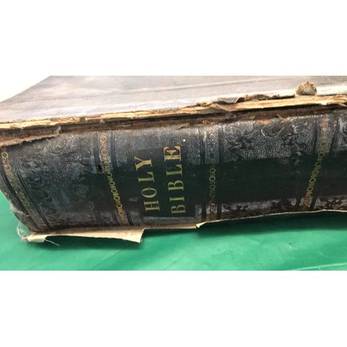 328 - Large family Holy Bible ( restoration to cover needed )