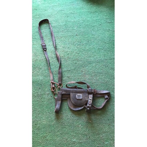 325 - Heavy horse leather blinker bridle