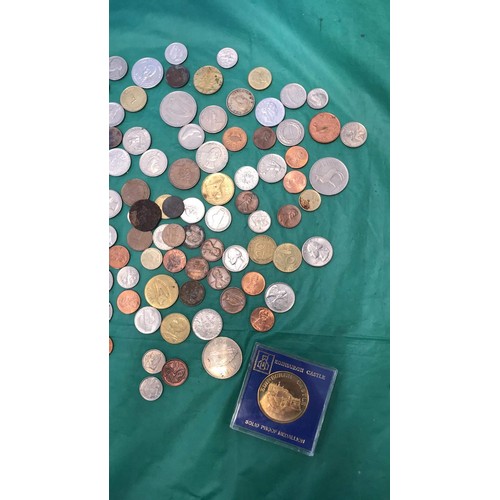 321 - Collection of British, American & European coinage