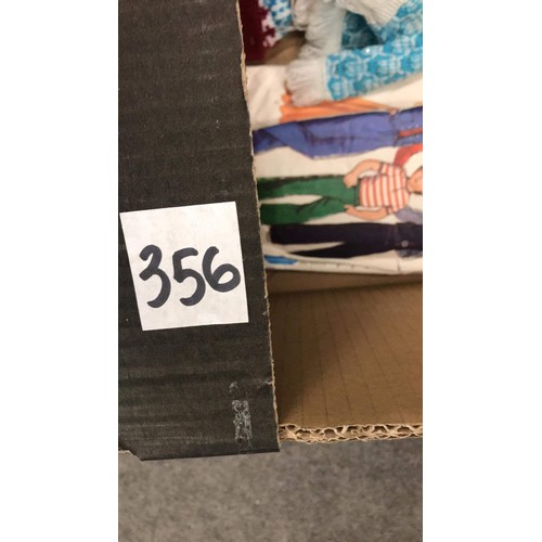 356 - Box of haberdashery items & patterns