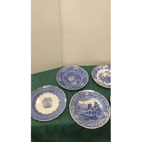 367 - 7 Spode plates