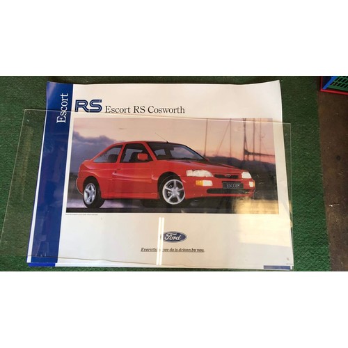 380 - 7 x FORD car showroom posters - have been displayed ( SEE ALL PICTURES TO SEE ALL POSTERS )