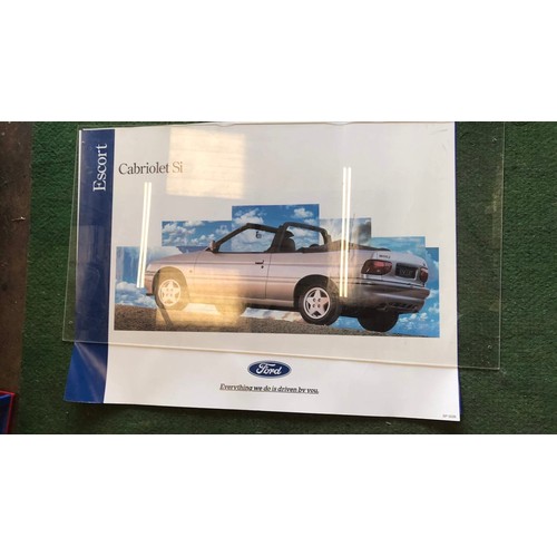 380 - 7 x FORD car showroom posters - have been displayed ( SEE ALL PICTURES TO SEE ALL POSTERS )